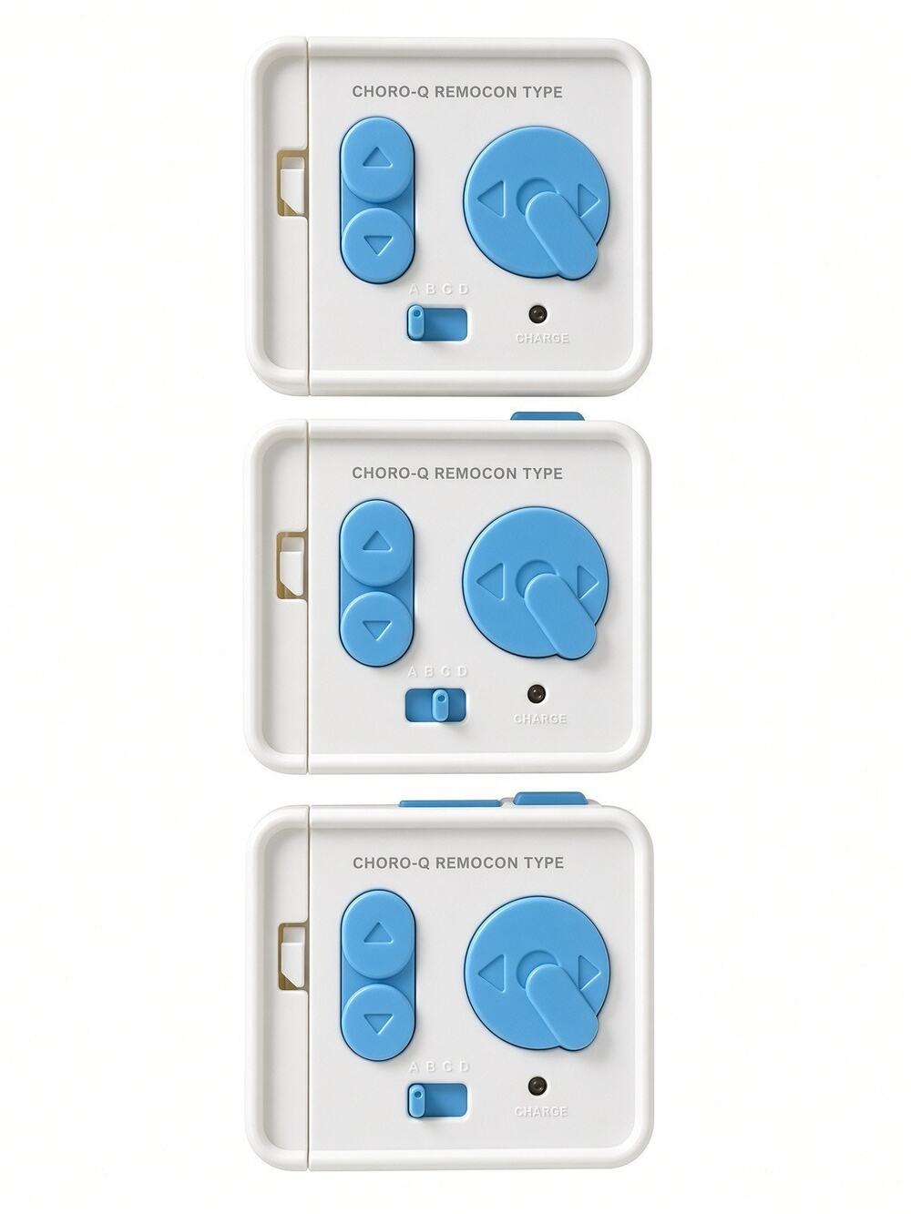 TOMY Choro-Q Remocon Type RC Controller Lot of 3 Transmitters Blue White